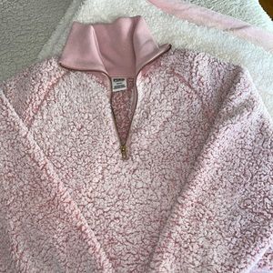 VS pink Sherpa pullover